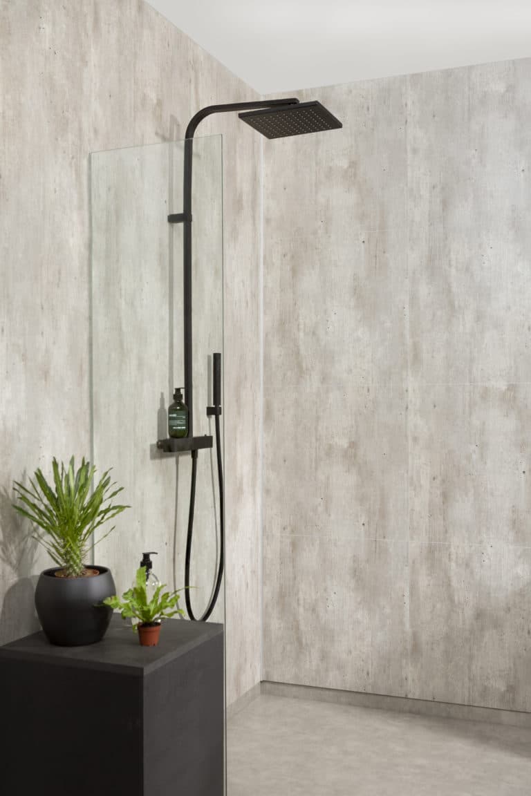 Fibo in the bathroom | 100% waterproof wallpanel that last for decades